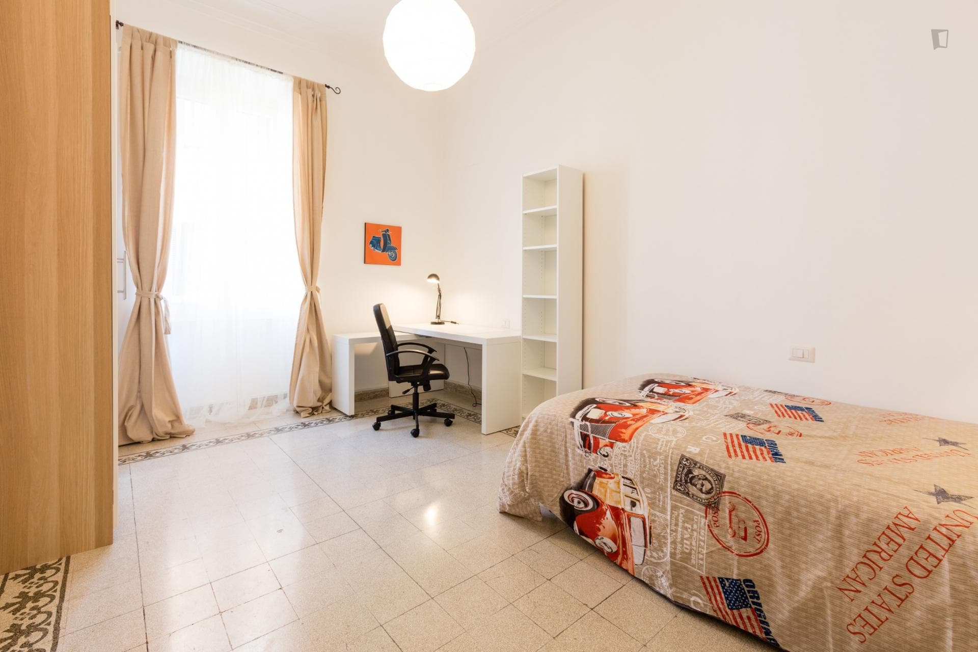 Airy single bedroom in Piazza Bologna neighbourhood photo 1