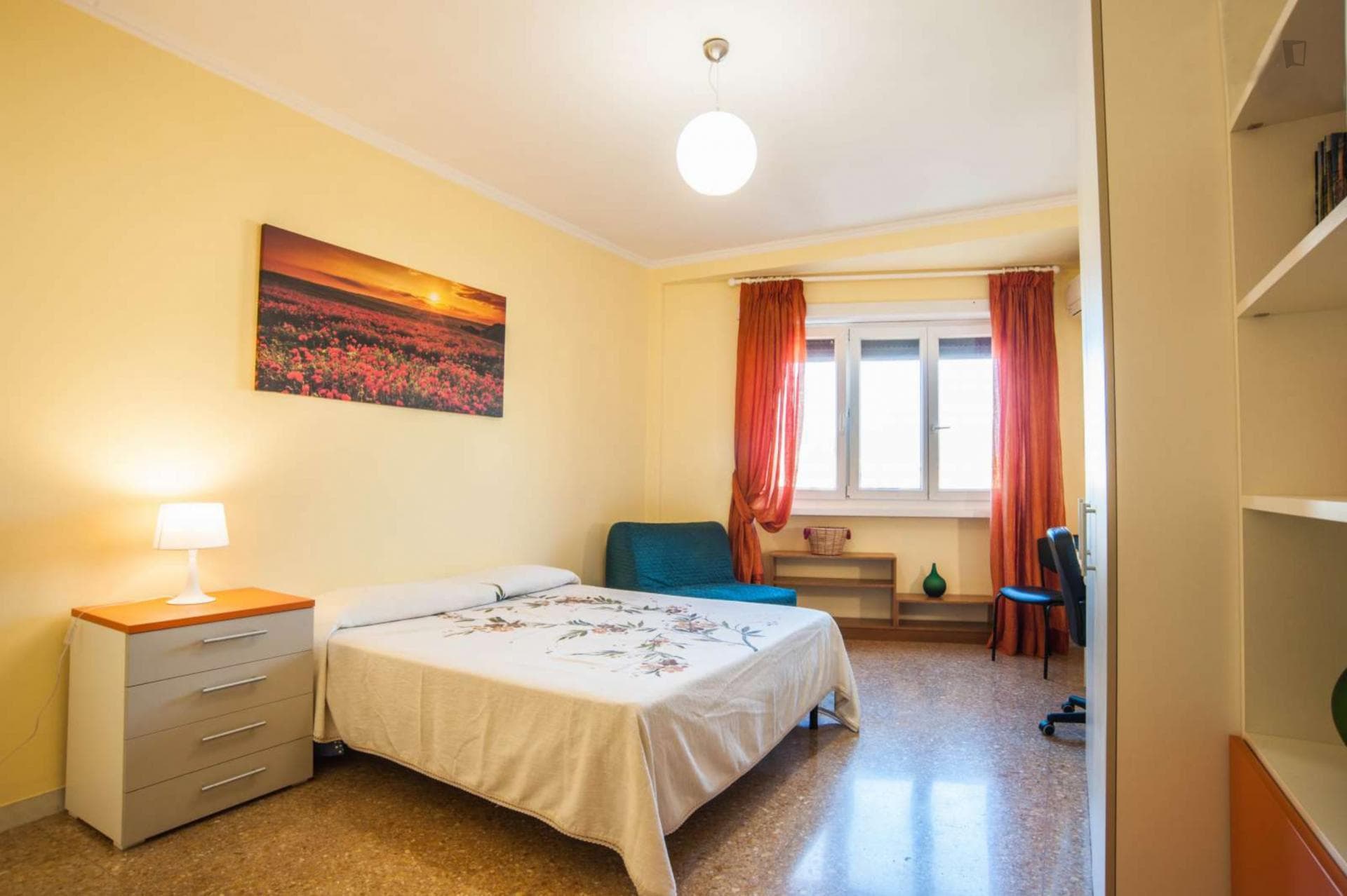 Double bedroom in a 3-bedroom apartment near Libia metro station photo 1