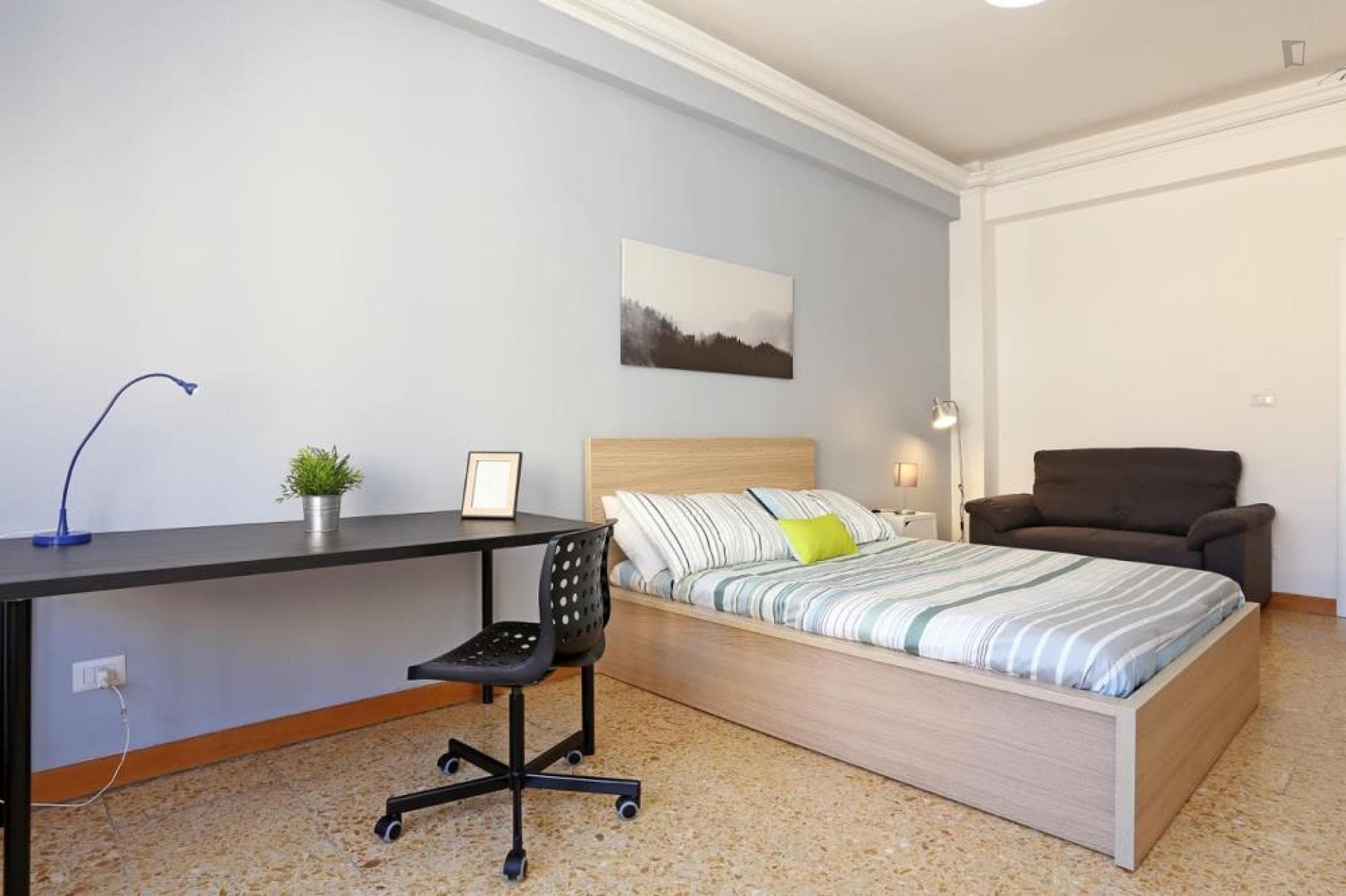Lovely double bedroom in a 5-bedroom apartment near Gemelli train station photo 1