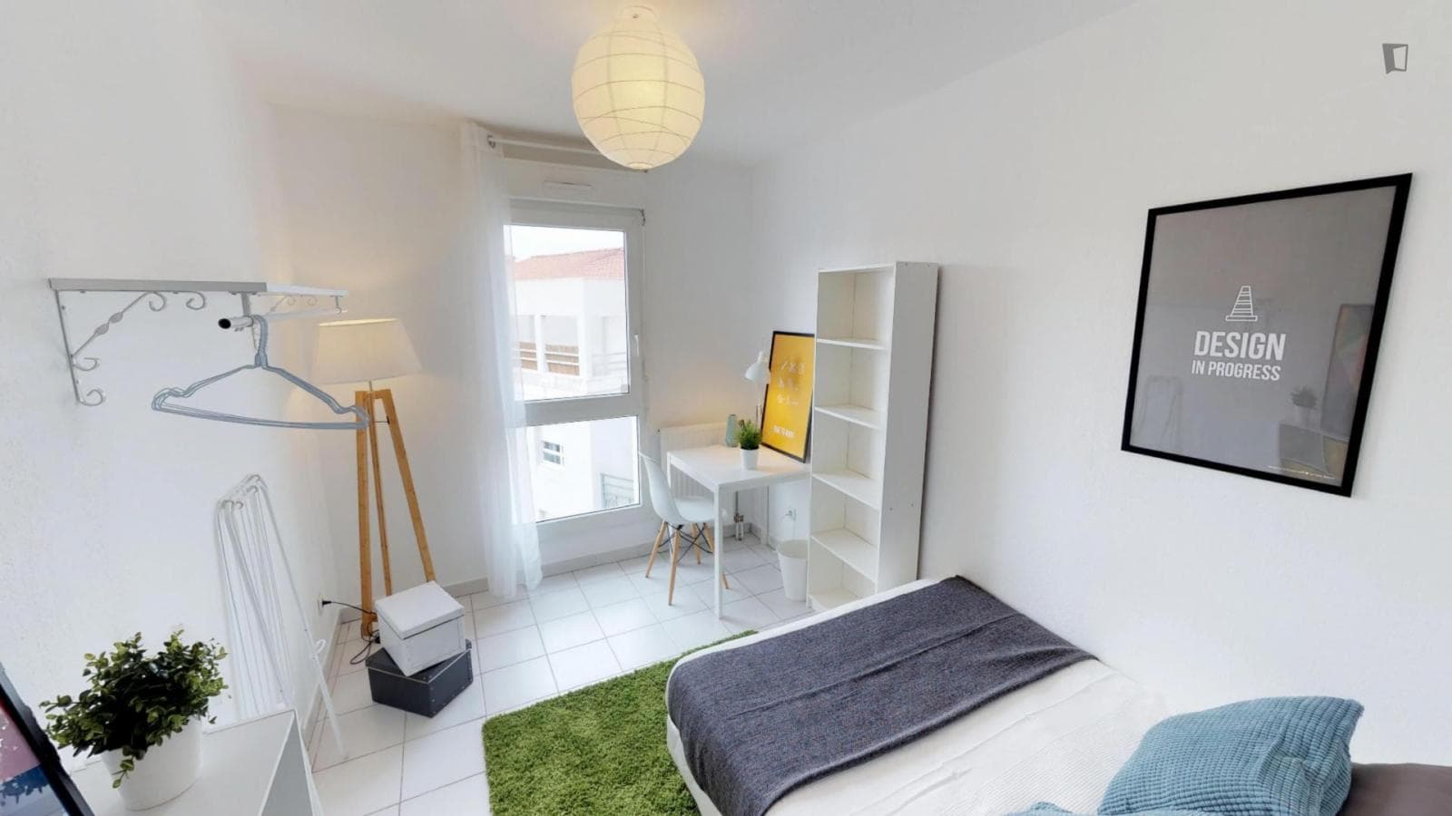 Wonderful double bedroom in a student flat, in Aiguerelles photo 1