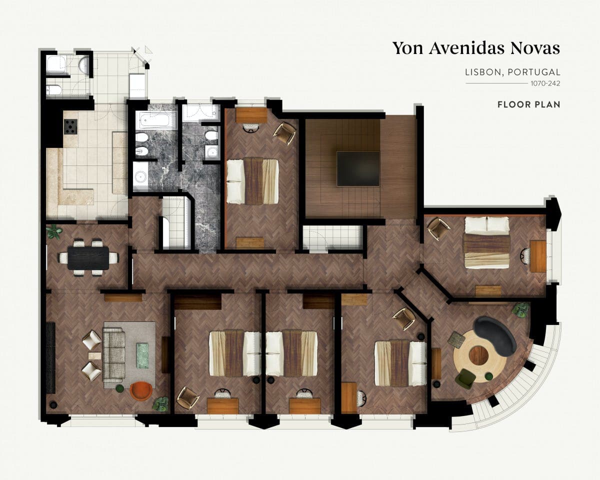 Bright Elegant Apt. w/ Work areas + Terrace photo 1