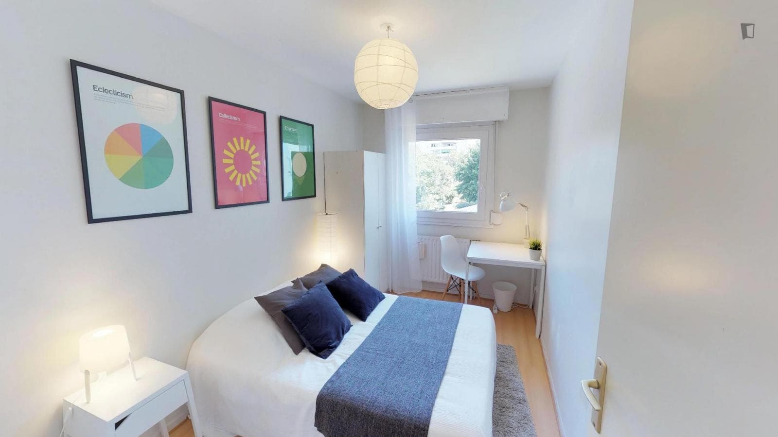 Great double bedroom in Villette Paul Bert photo 1