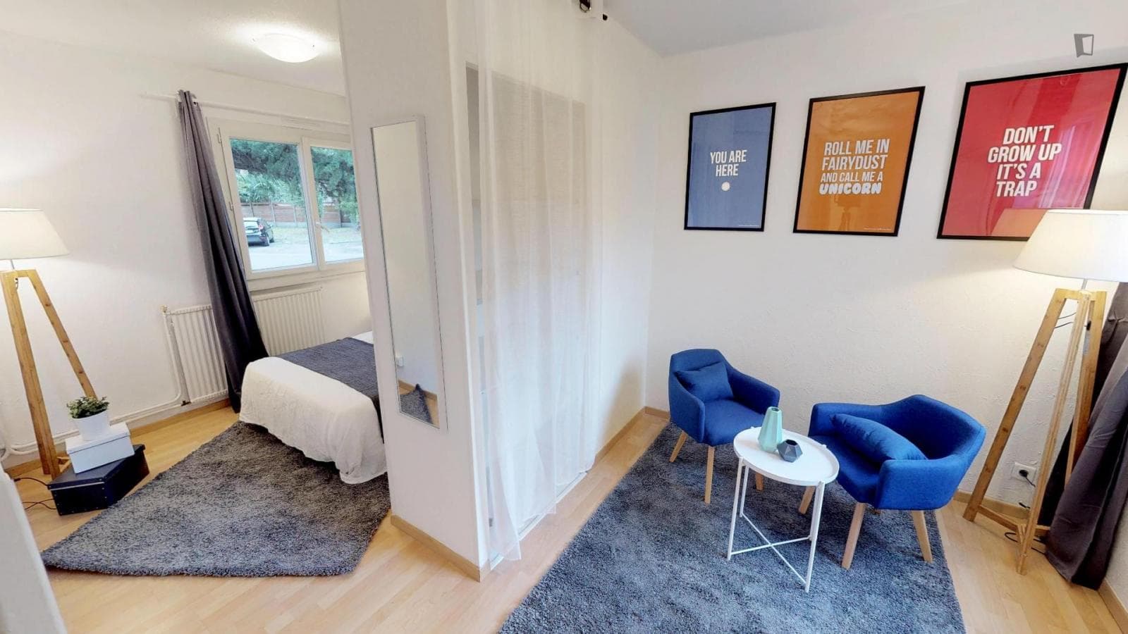 Spacious double bedroom in a 4-bedroom apartment in Bourrassol photo 1