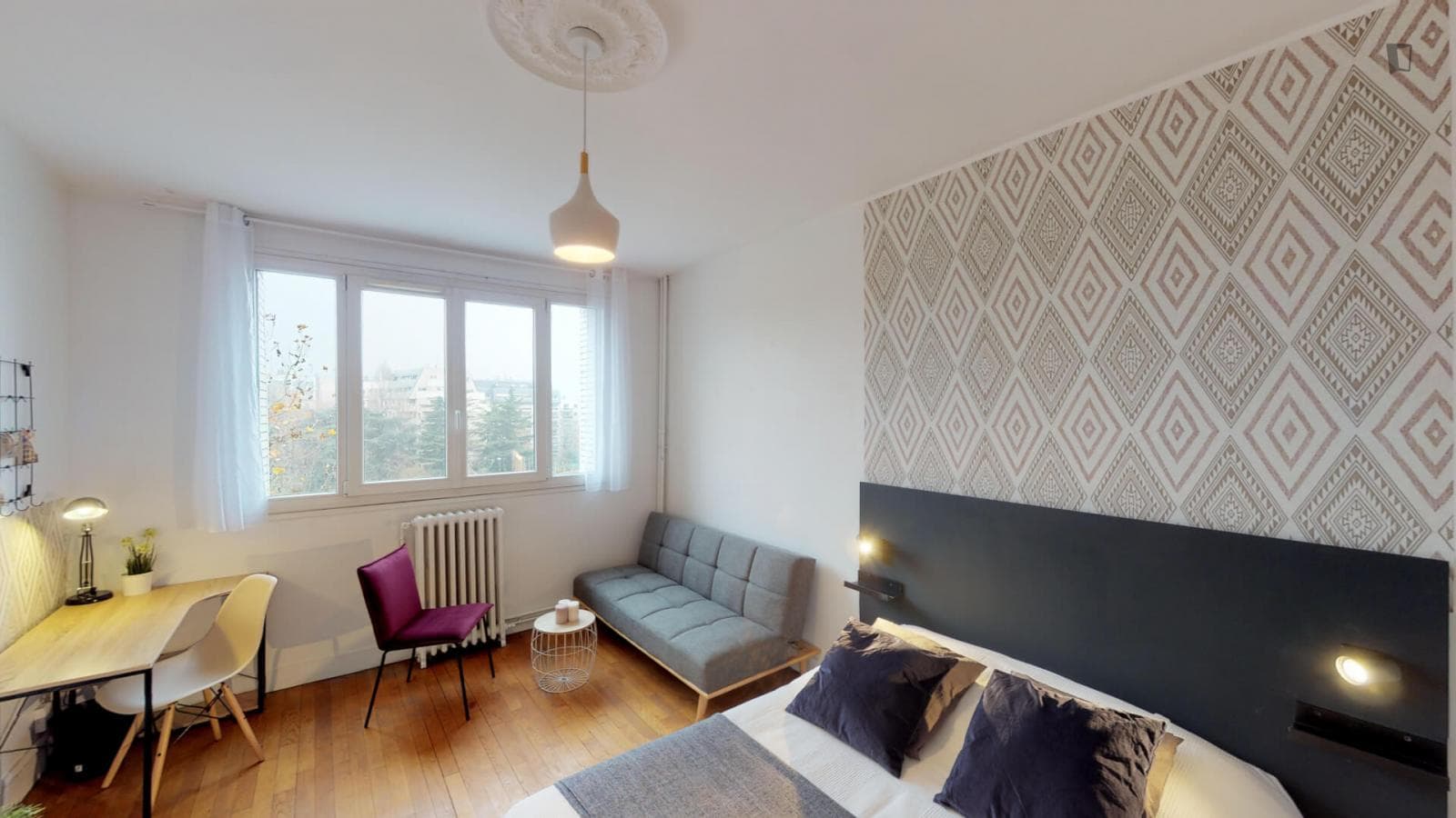 Great double bedroom in Ternes photo 1