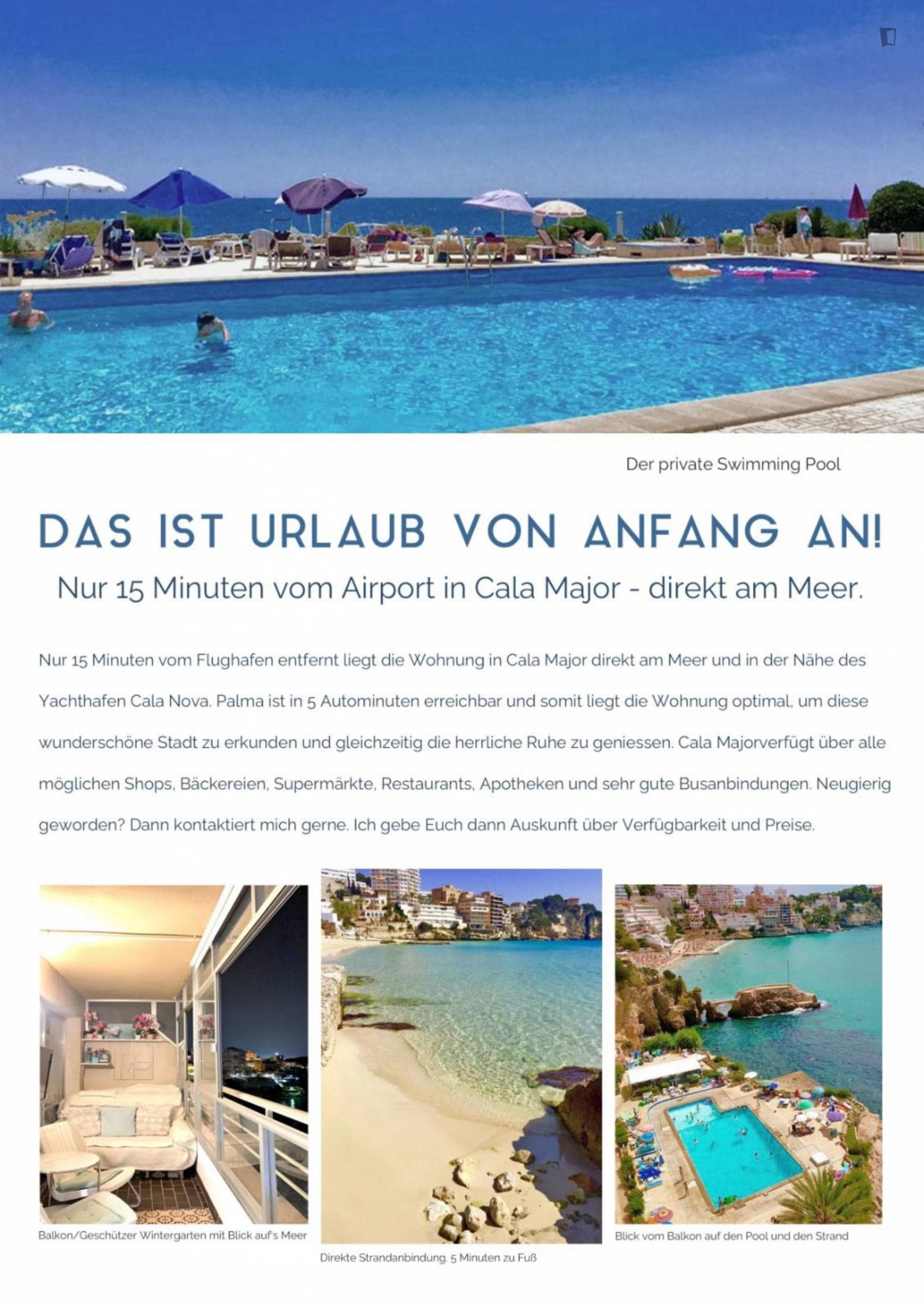 First line apartment with beach and community restaurant in palma photo 1