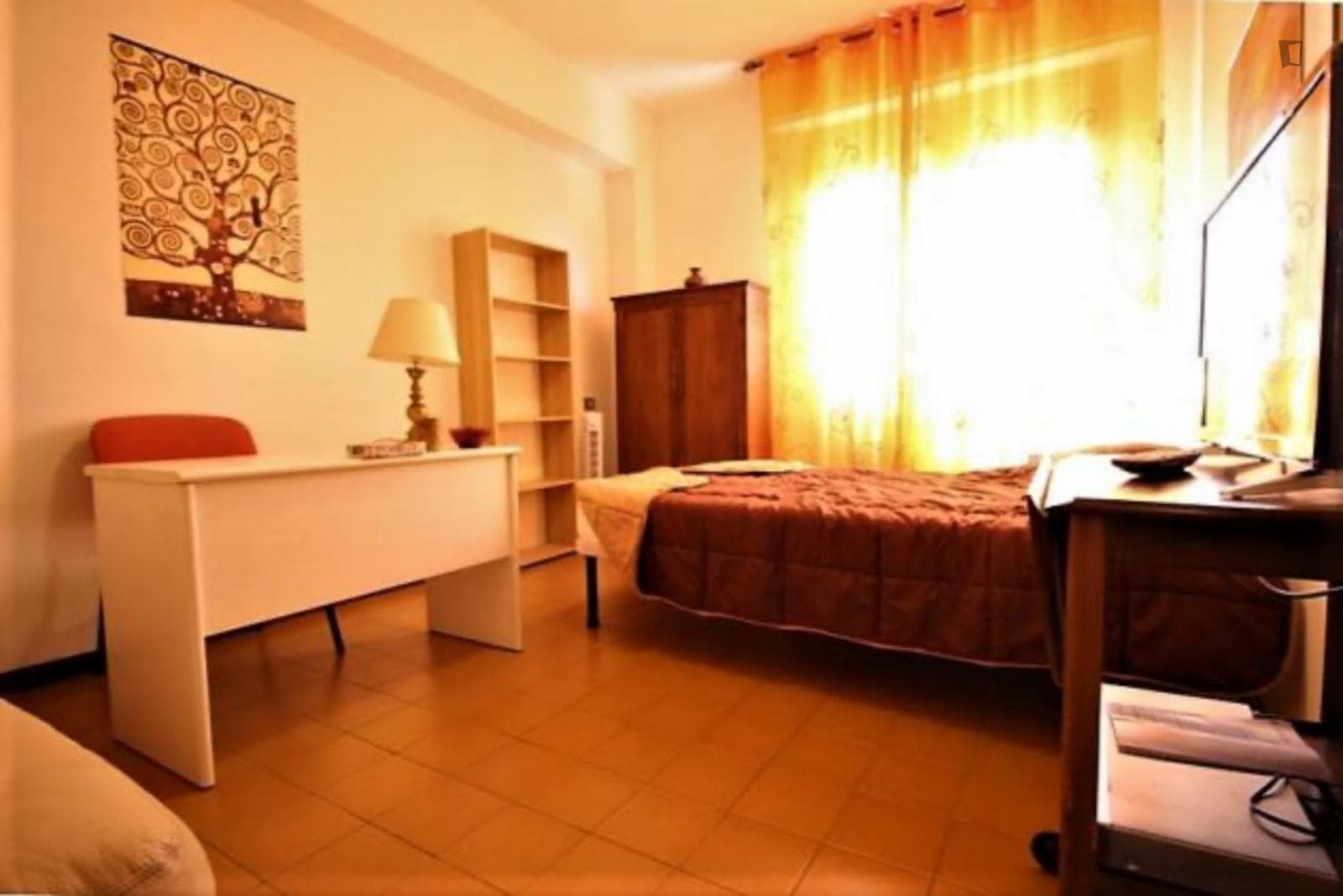 Bright Bedroom In Modern Apartment With Terrace In Roma Eur photo 1