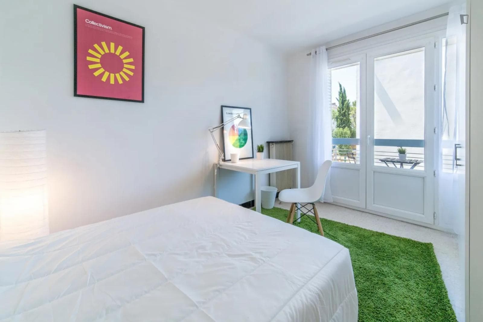 Cute double bedroom in a 4-bedroom apartment close to University of Montpellier Institute of Pharmacy Industrial photo 1