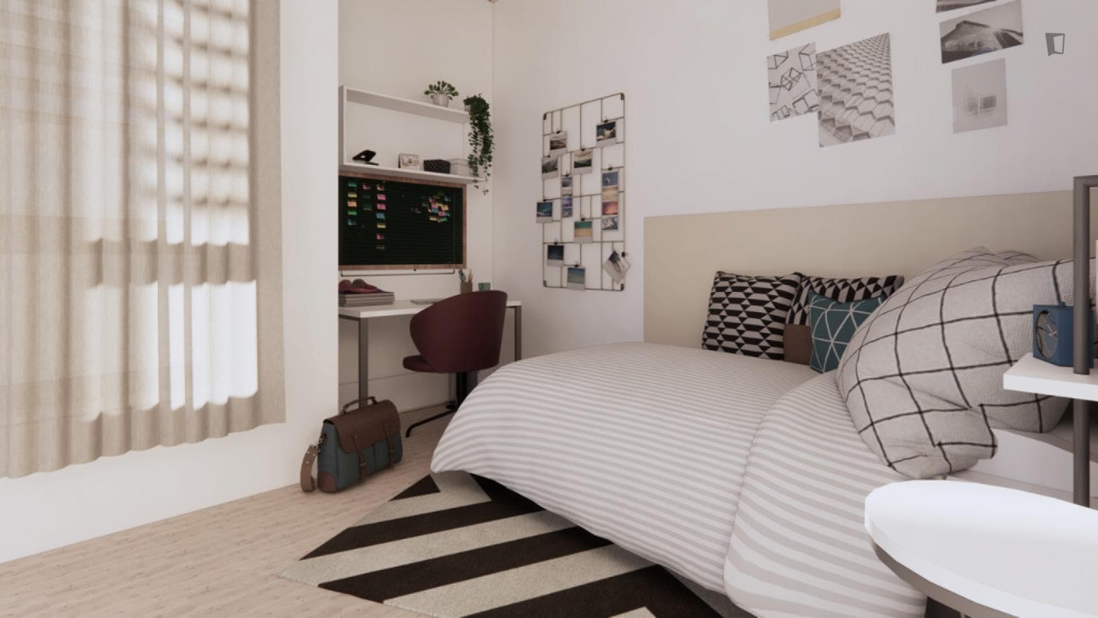 Welcoming single ensuite bedroom close to Zaragoza-Goya train station photo 1