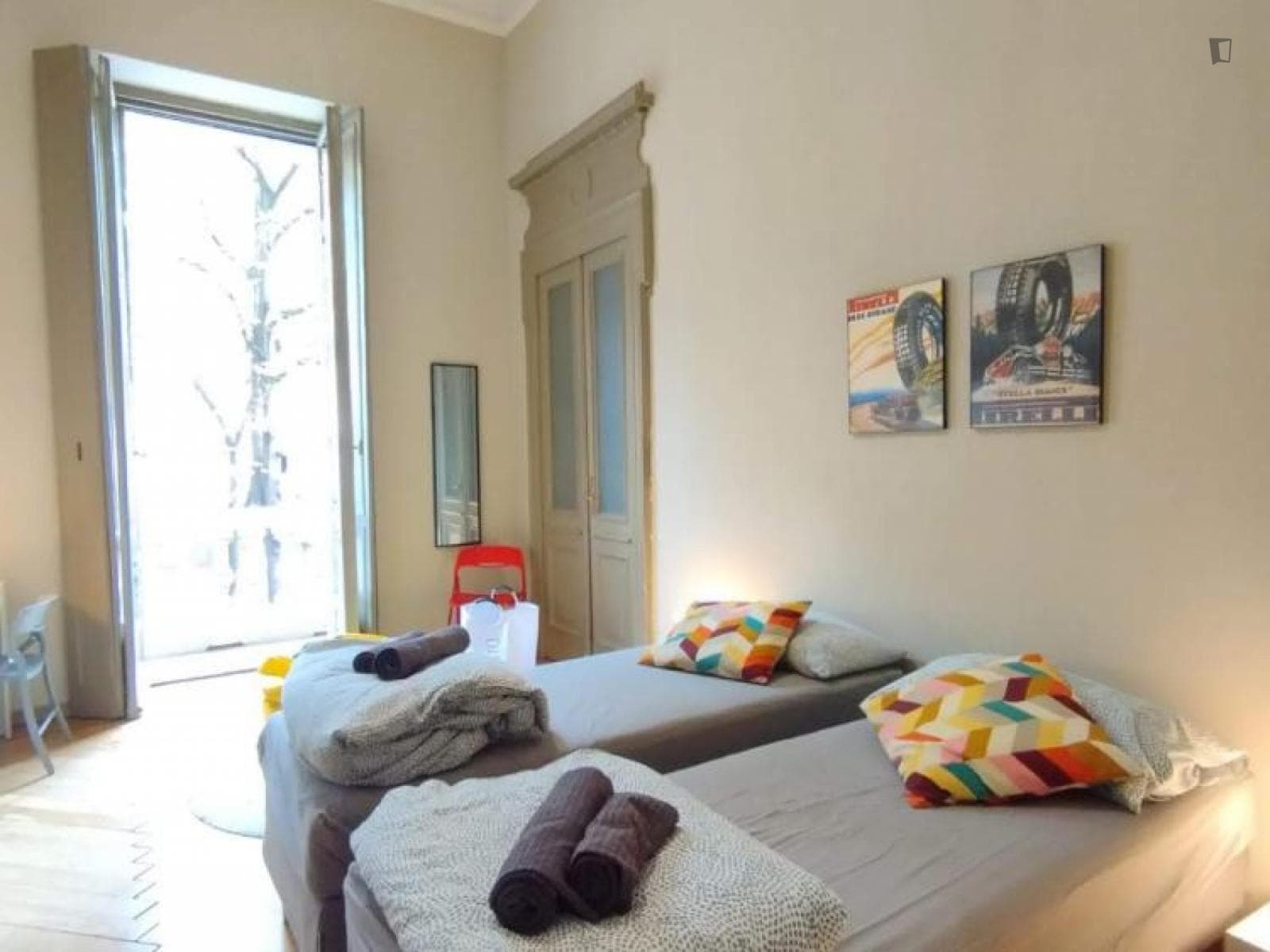 Delightful twin bedroom in the Quadrilatero area photo 1