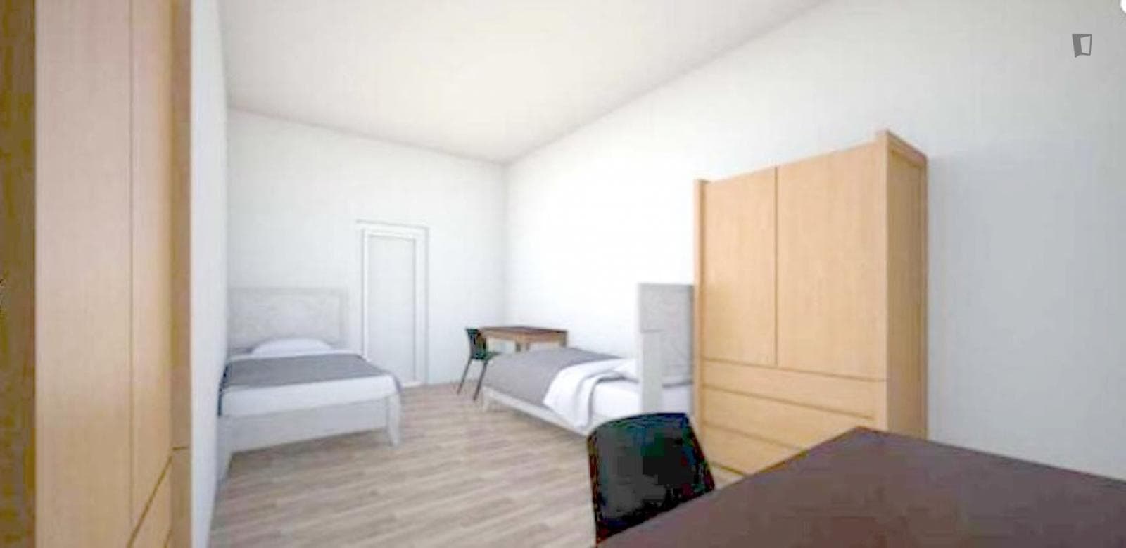 Bed in a cool twin ensuite bedroom, near Università di Management ed Economia photo 1
