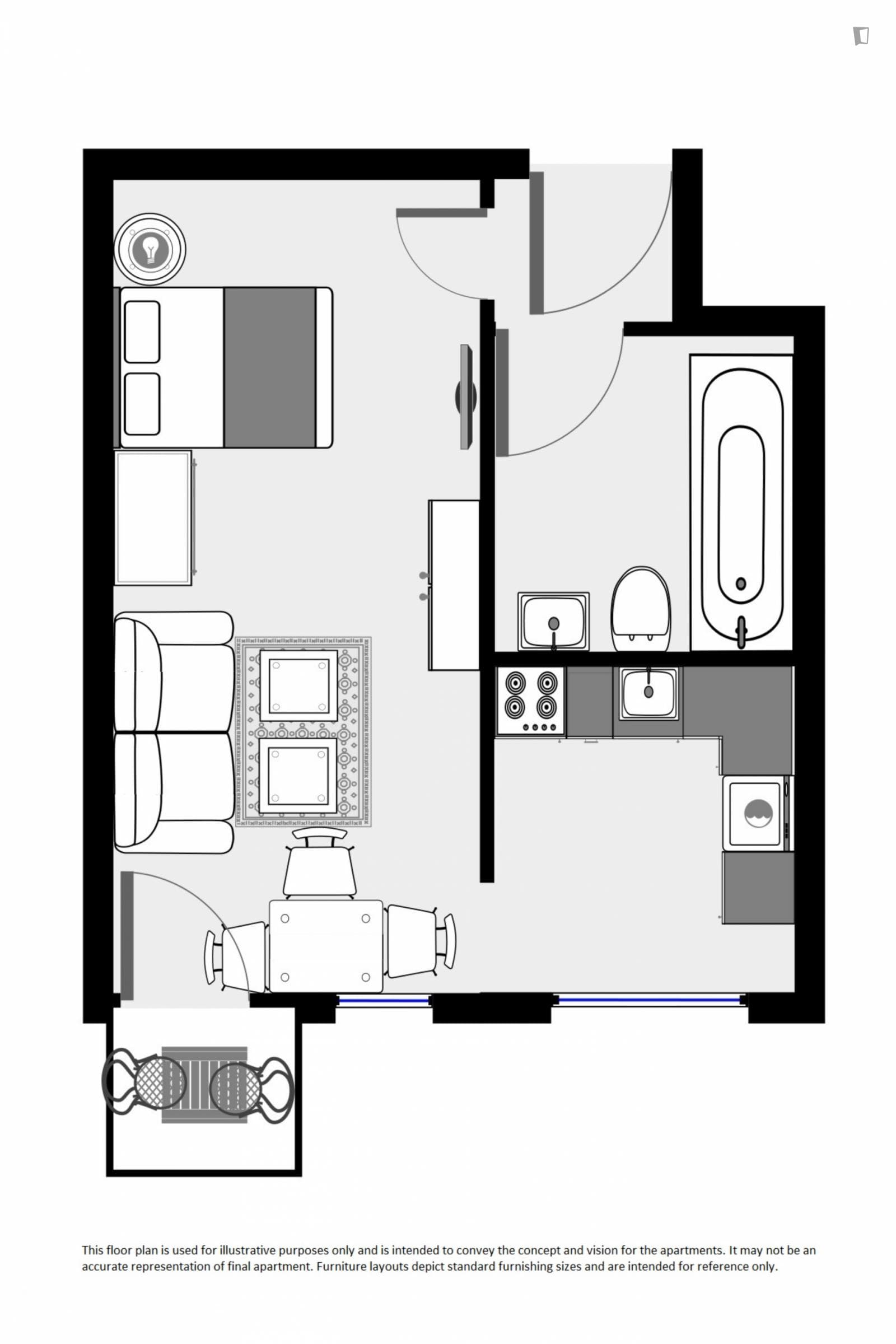 Splendid Studio Apartment in the Wedding Neighbourhood photo 1