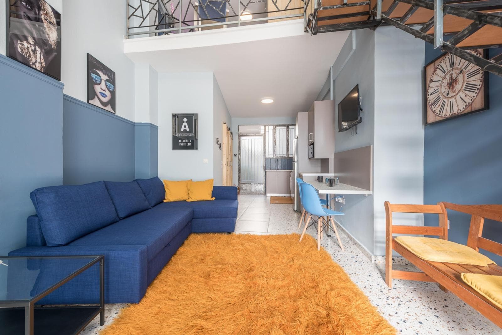 Beautiful loft 1-bedroom apartment close to Metaxourgeio metro station photo 1