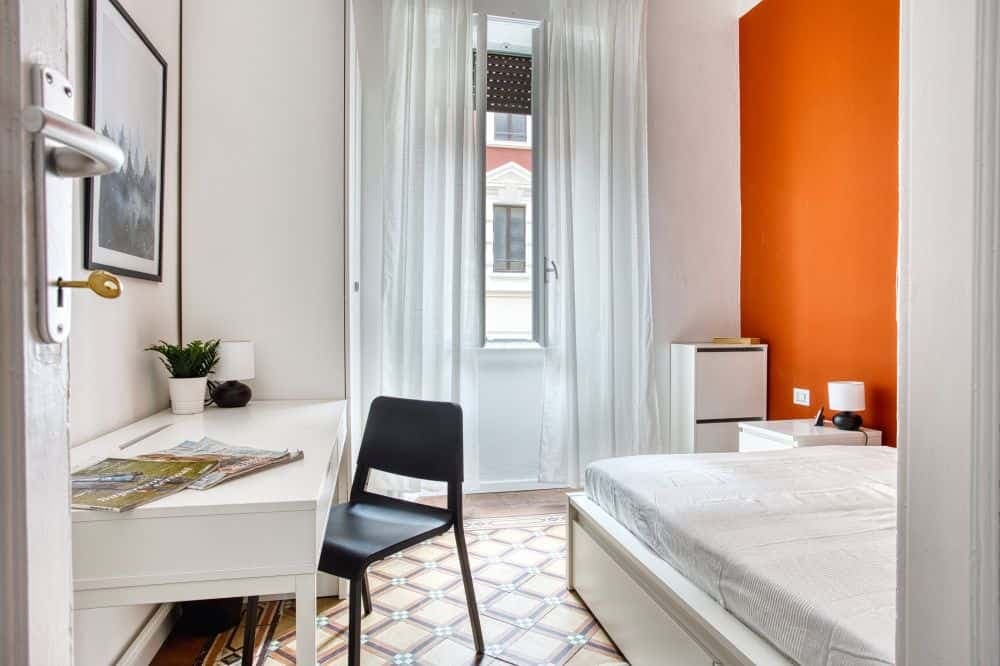Accogliente camera singola con finestra in Via Filippino Lippi photo 1