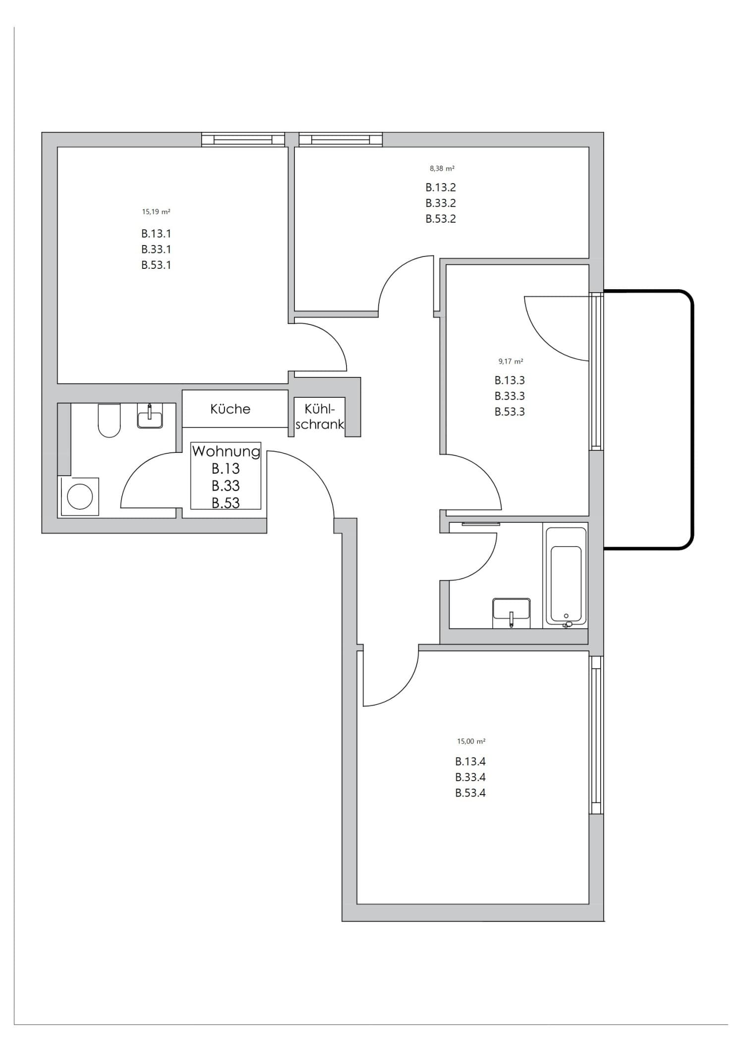 Zimmer in der Nazarethkirchstraße 51 (Aufgang B) photo 1