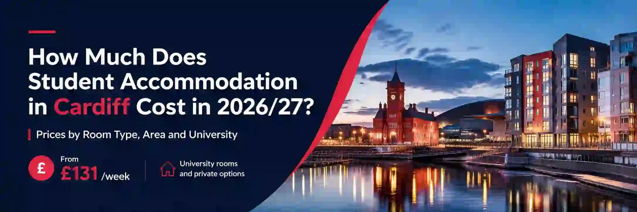 Students comparing Cardiff student accommodation prices for the 2026 academic year