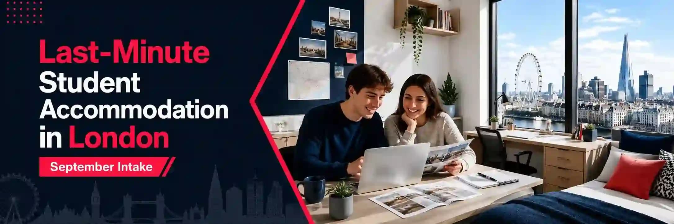 Students comparing last-minute student accommodation options in London for the September intake