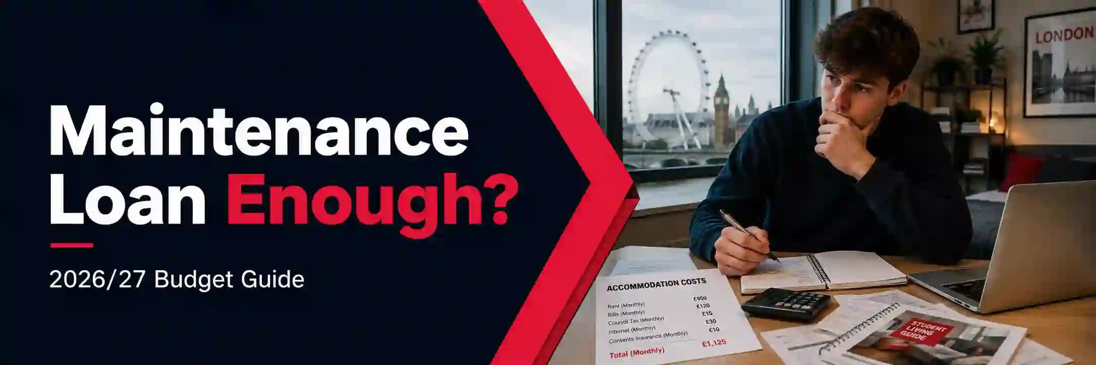 Is Your 2026/27 Maintenance Loan Enough for Student Accommodation? London vs the Rest of England