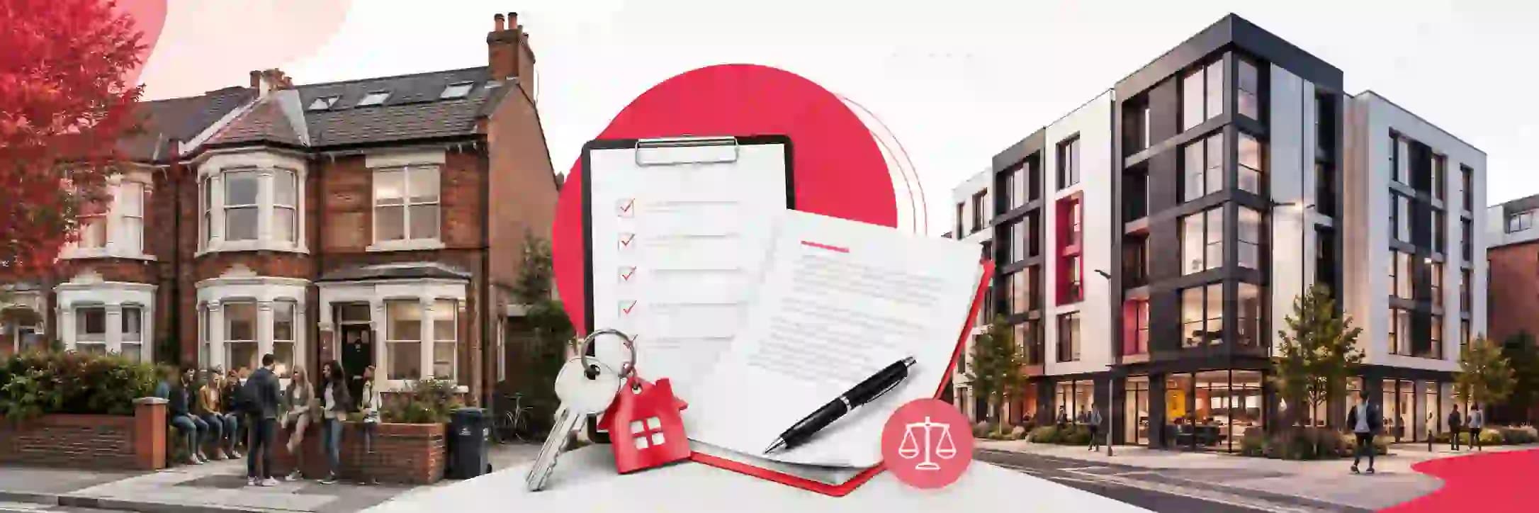 Student comparing a private student house and PBSA contract under the Renters Rights Act in 2026