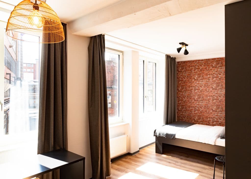 Wheelchair-accessible 32qm apartment, furnished in Hamburg Harburg photo 1