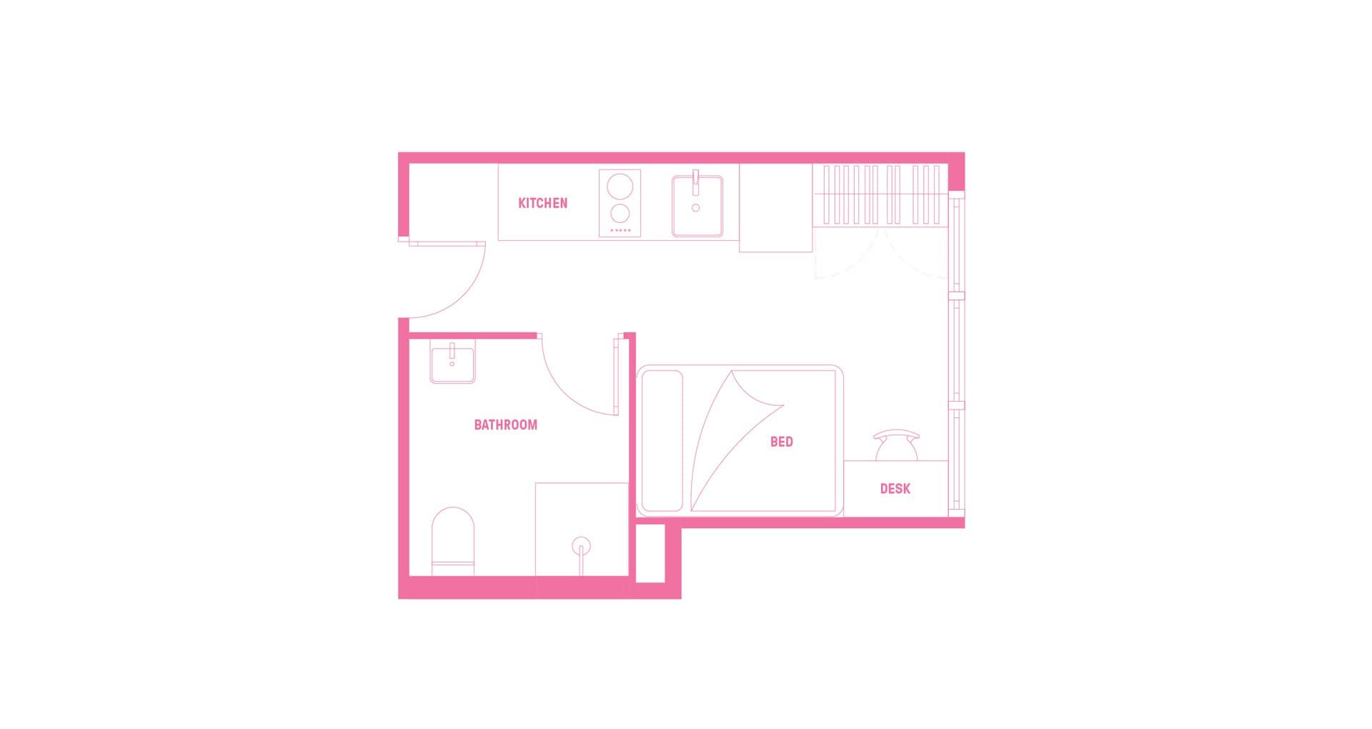 Ultra Studio Apartment - Double Bed With Premium View - 2