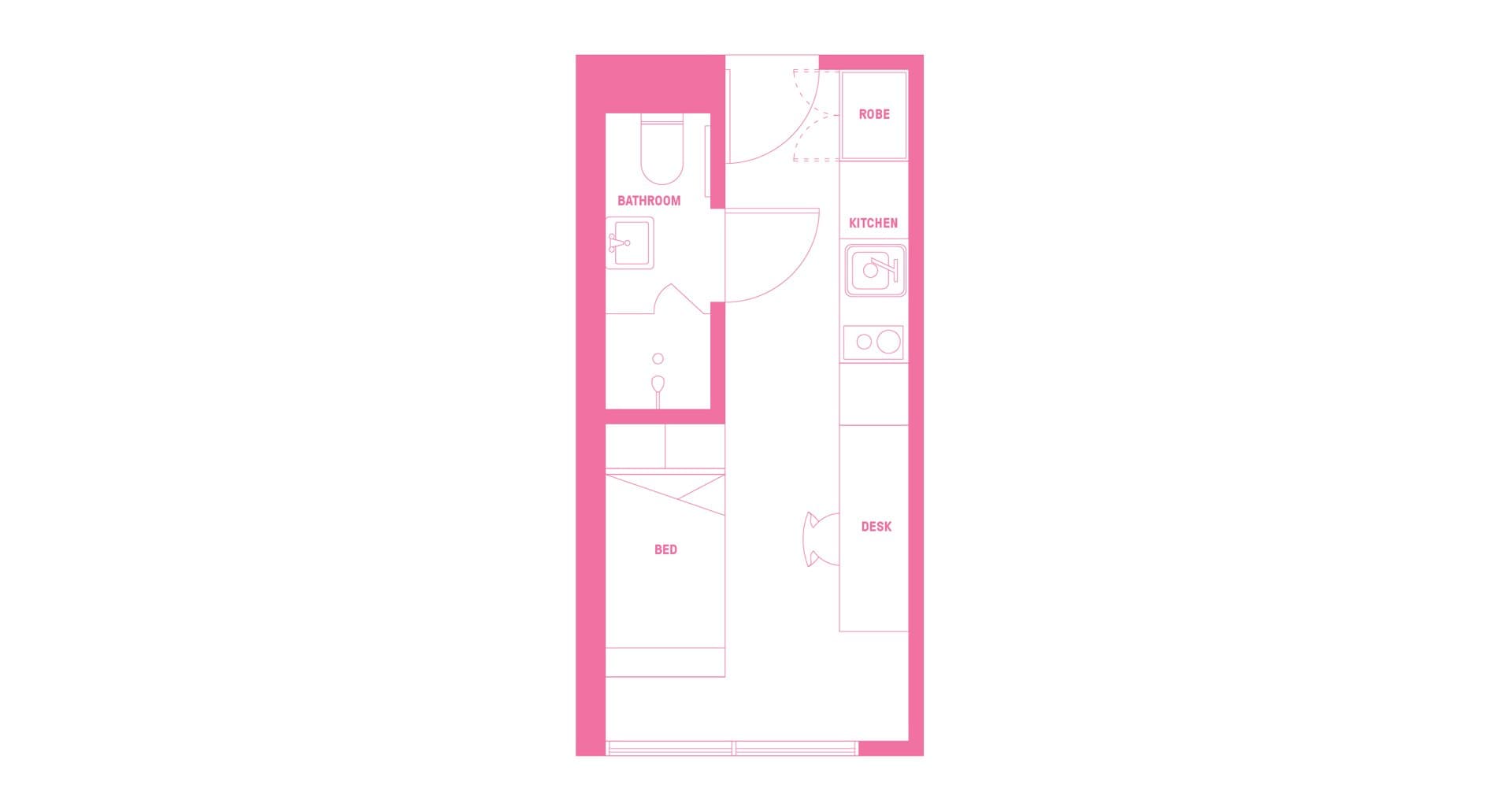 Signature Studio Apartment - King Single Bed With Standard View - 2