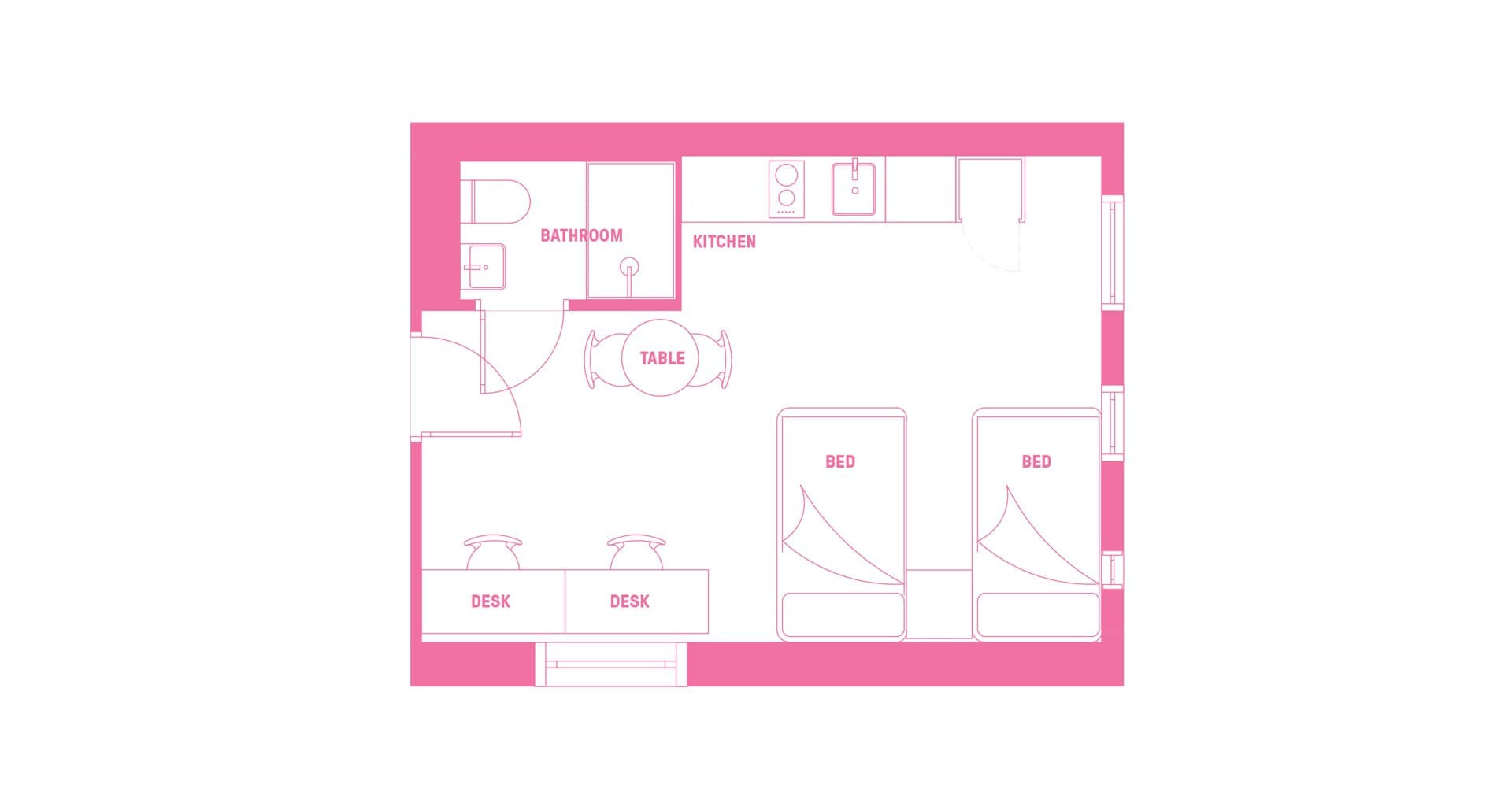 Signature Plus Twin Apartment - King Single Bed With Standard View - 3