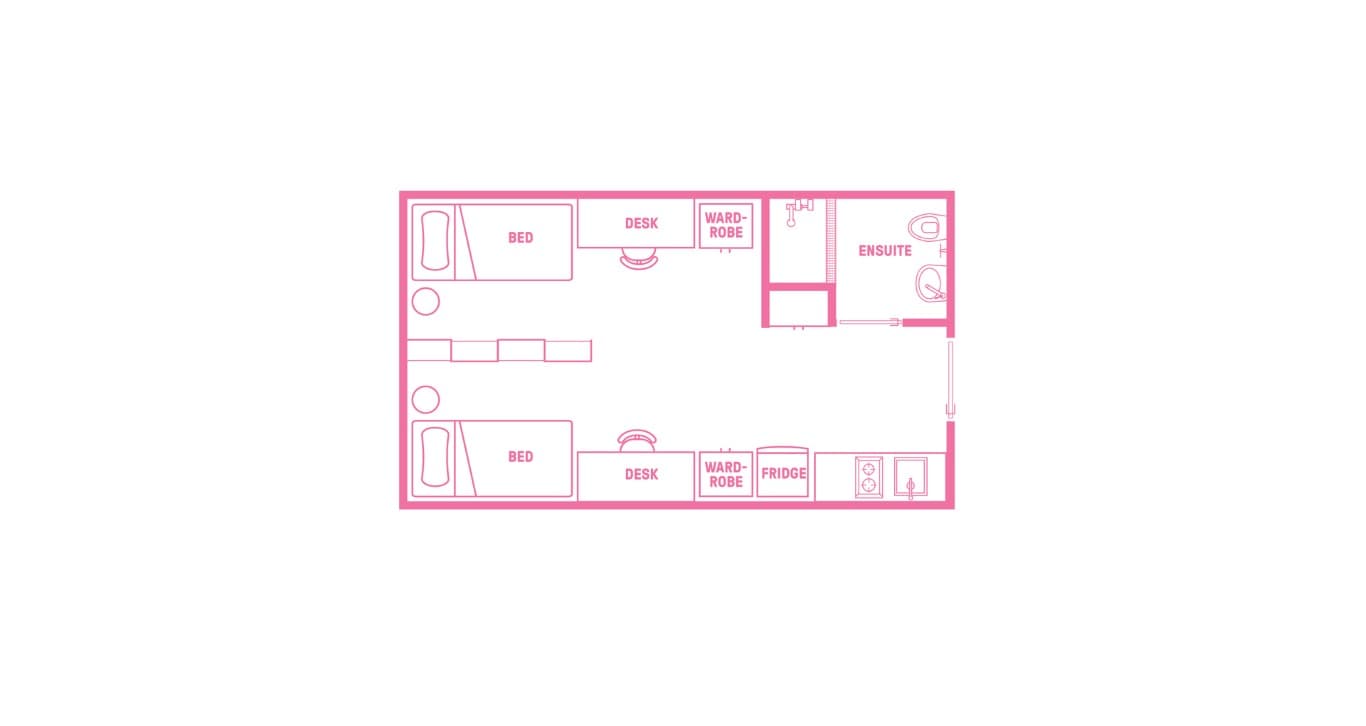King Single Bed, Large Twin Apartment, Standard View - 4