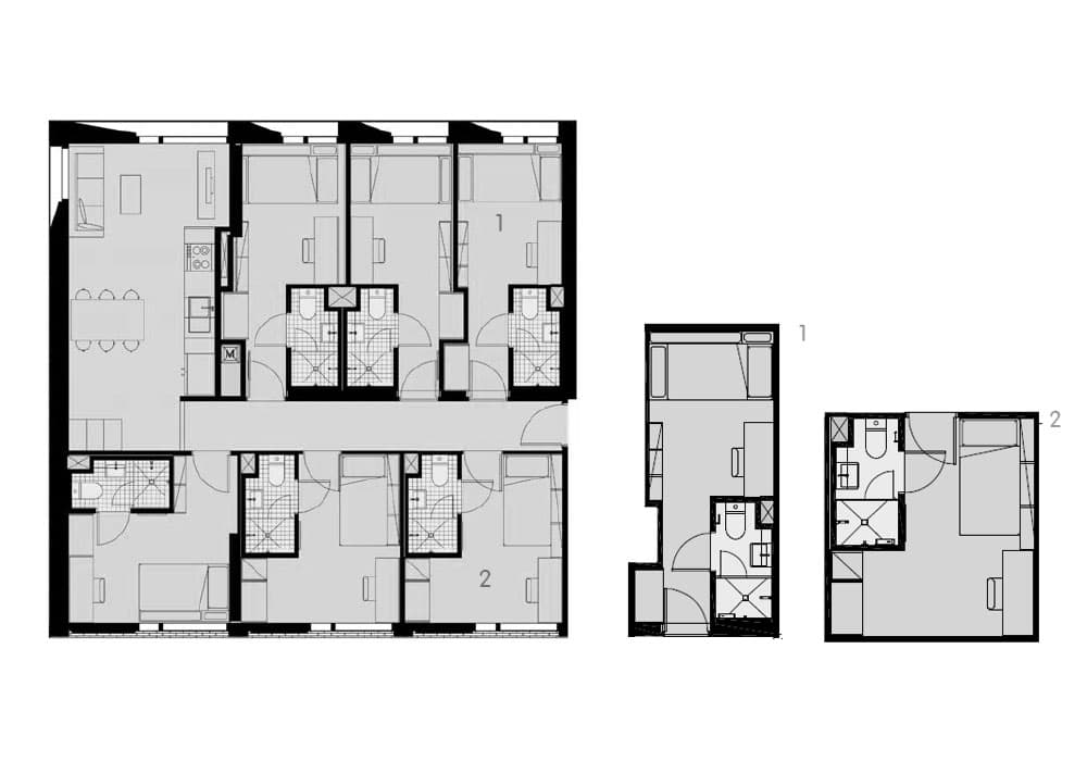 Single Bedroom – 6 Share Apt - 3