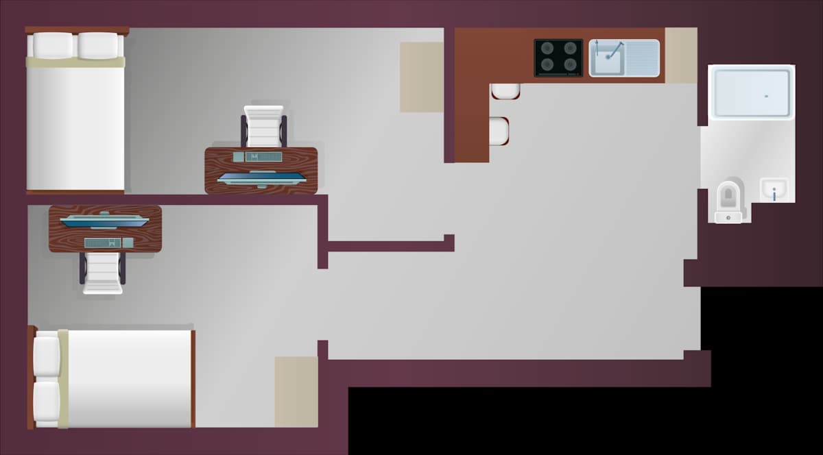 Deluxe 2 Bedroom Flat - 2