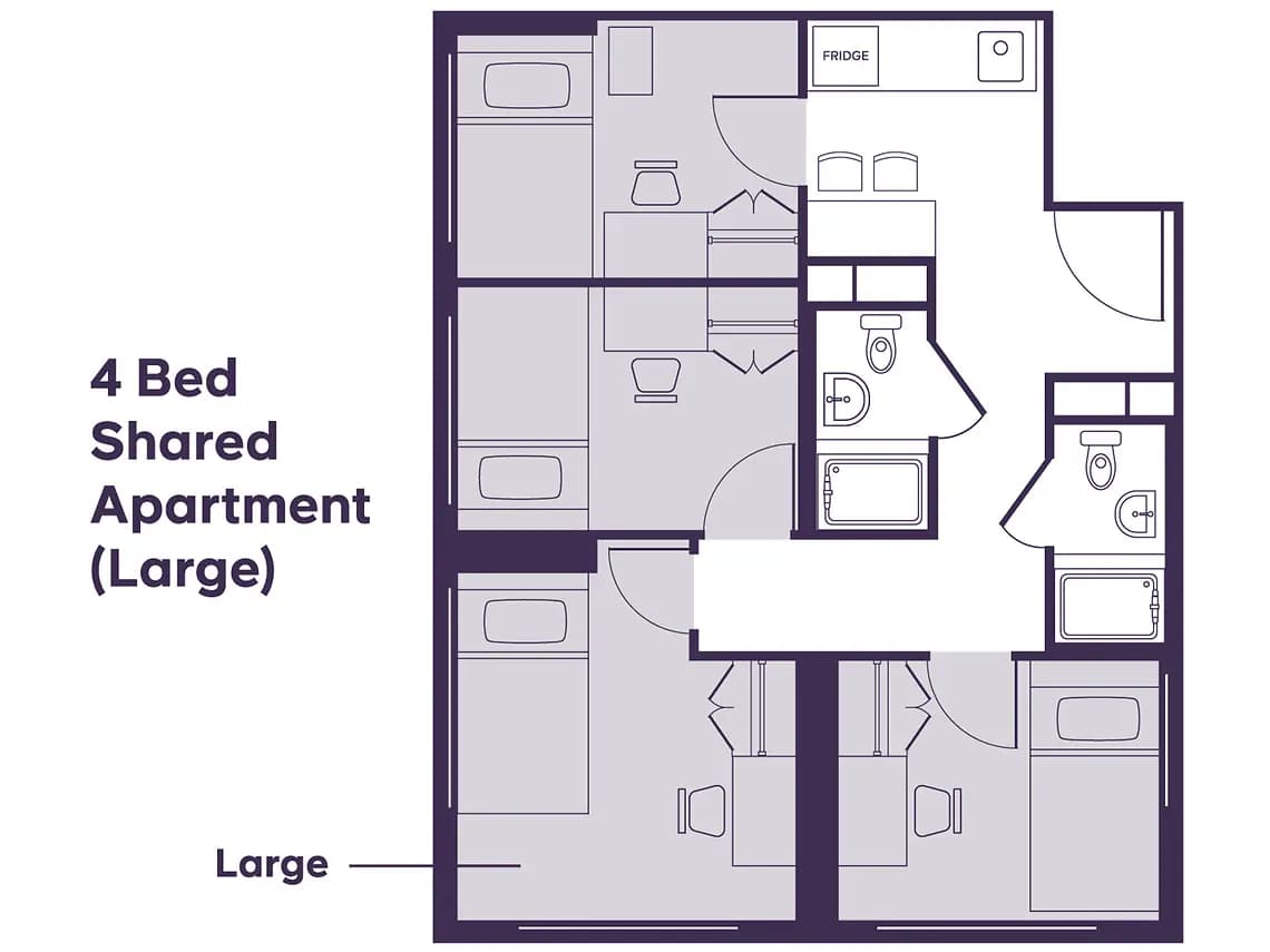 4 Bed Shared Apartment - 3