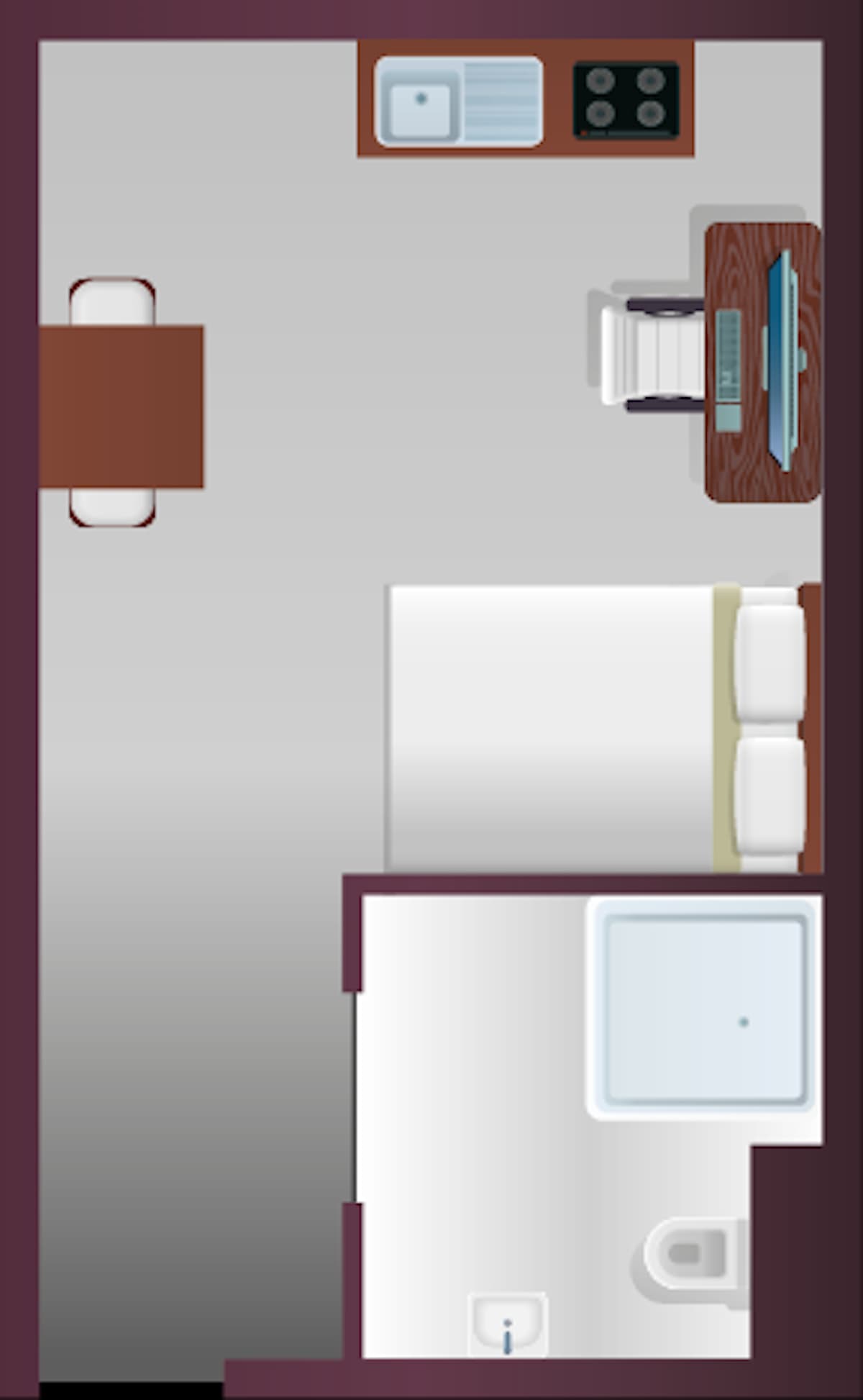 Premium Studio With Wet Room - 1