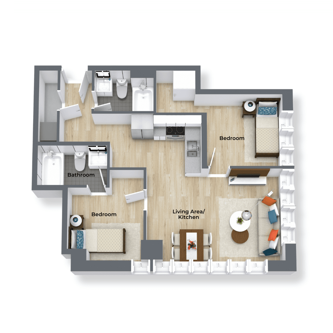 2 Bedroom - Willow - 2